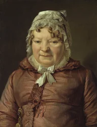 Portret van de moeder van kapitein von Stierle-Holzmeister, ca. 1819