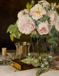 Rozen in glas