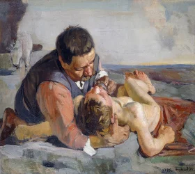 De barmhartige Samaritaan, ca. 1883