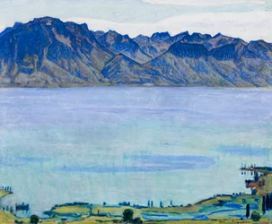 Meer van Genève met de Savoyse Alpen