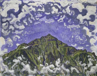 Berg Niesen gezien vanaf Heustrich, 1910