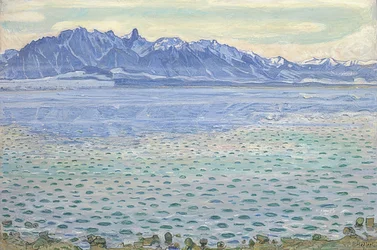 Thunersee met Stockhornketen. 1904