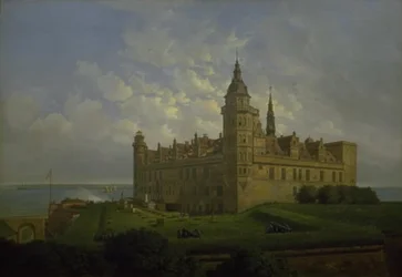Kronborg gezien vanaf de noordbastion