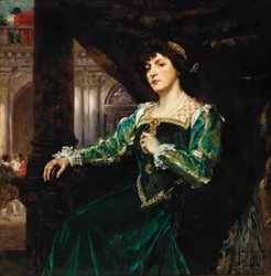 Portret van Madame Clémenceau