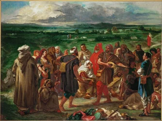 Arabische komieken (schilderij op doek)