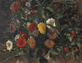 Bloemstilleven, ca.1848 (olieverf op karton)