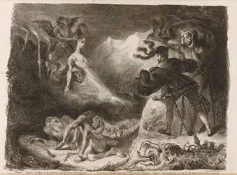 Illustratie bij Goethes Faust, 1828