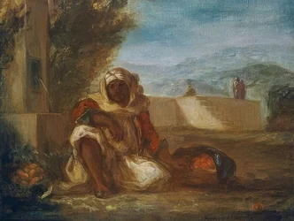 Sinaasappelverkoper in Marokko