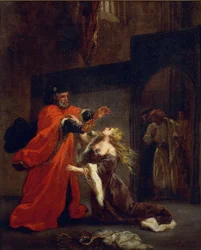 Othello, Act I, Scene 3: Desdemona aan de voeten van haar vader, 1852