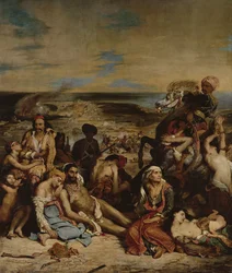 Scènes uit het Bloedbad van Chios, 1822