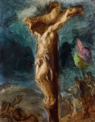 De kruisiging door Delacroix, Eugene (1798-1863)