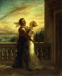 Het afscheid van Romeo en Julia; Les Adieux de Romeo et Juliette, 1845