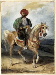 De Turkse Ruiter, ca. 1834 (gouache en aquarel op papier)