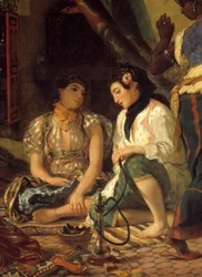 De vrouwen van Algiers in hun appartement (detail)
