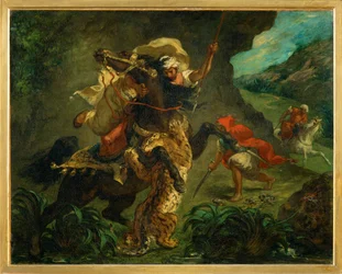 Tijgerjacht (schilderij op doek)