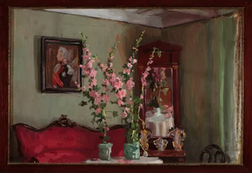 Het interieur van de salon in Bohdanów – Malwy
