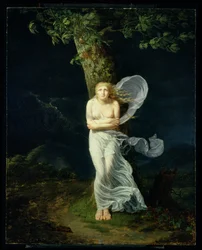 Jonge Vrouw Overvallen door een Storm, 1799