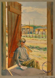portret van een Russische gevangene, Gustrow