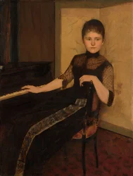 Portret van jonkvrouwe Maria Francisca Louisa Dommer van Poldersveldt (Ubbergen 1848 - 1925 ’s-Hertogenbosch)