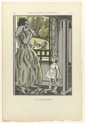 Modes en Manieren van Vandaag, 1922, Pl. 1: De jonge moeder
