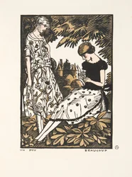 Un Peu, Beaucoup, uit een collectie modeplaten, 1920