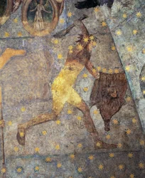 Koepel van de Dierenriem, Detail van Hercules, 1485