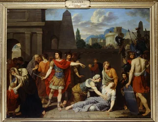 De laatste van de Horatii door Duviver. 17e eeuw.