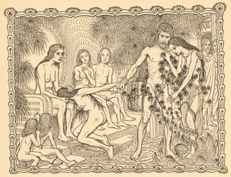 Door de toverwereld, plaat 9, uit de portfolio “Levenstekens”, gepubliceerd in 1908 in Berlijn door Fritz Heyder Verlag
