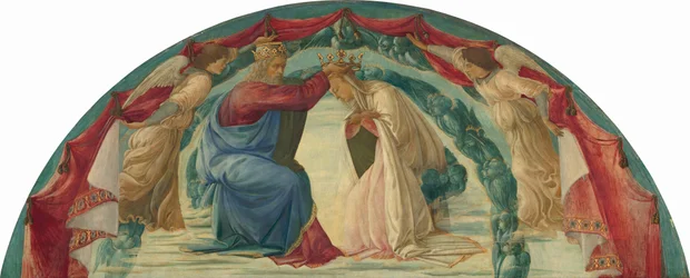 De kroning van de Maagd, ca. 1475.
