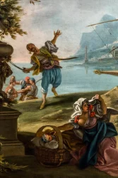 Piratenaanval, ca. 1735/40 (Olieverf op doek)