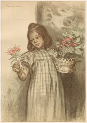 Bloemenverkoopster