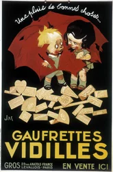 Franse reclame voor Wafer Vidilles (poster)