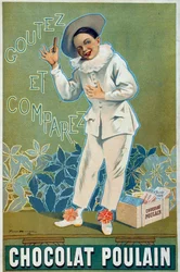 Poster advertentie door Firmin Etienne Bruisset (1859-1925) voor de Chocolat Poulain 