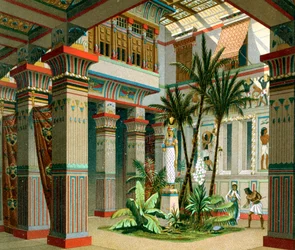 Oud Egyptisch paleisinterieur, 1888