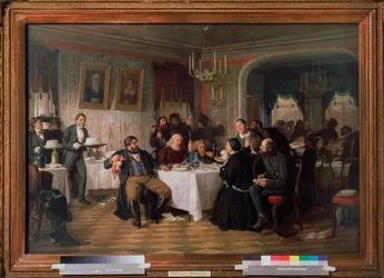 Begrafenisbanket van een koopman