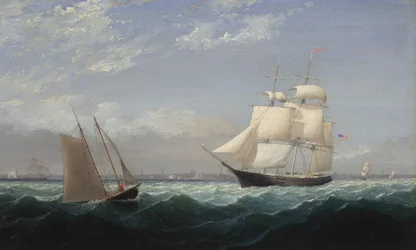 Schepen in de haven van Boston