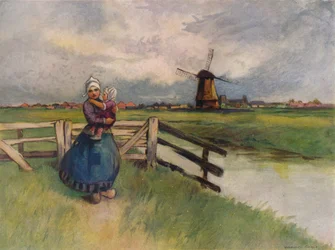Uitzicht in Holland, 1907