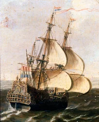 Een galei van de Nederlandse Oost-Indische Compagnie