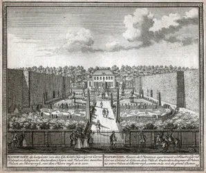 Franse tuin (gravure)