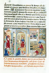 Wereldse Dingen, uit Le Miroir dHumilite door Jean de Gerson (1363-1429) 1462