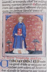 Pagina uit de Legenda Aurea, Brugge, ca. 1400-10