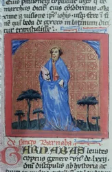 Pagina uit de Legenda Aurea, Brugge, ca. 1400-10