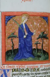 Pagina uit de Legenda Aurea, Brugge, ca. 1400-10