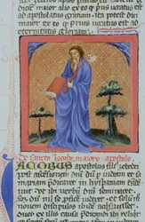 Pagina uit de Legenda Aurea, Brugge, ca. 1400-10
