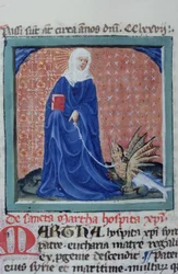 Pagina uit de Legenda Aurea, Brugge, ca. 1400-10