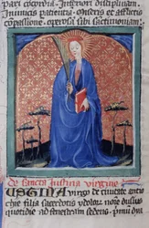 Pagina uit de Legenda Aurea, Brugge, ca. 1400-10