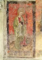 St. Apollonia, muurschildering uit de crypte, c.1480-1540