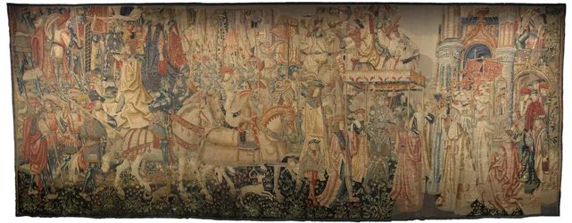 Tapijt met de veroveringen van koning Alfonso V van Portugal (detail)