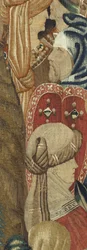 Tapijt met de veroveringen van koning Alfonso V van Portugal (detail)