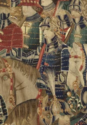 Wandtapijt met de veroveringen van koning Alfons V van Portugal (Conquistas de Alfonso V de Portugal), Tournai. Detail